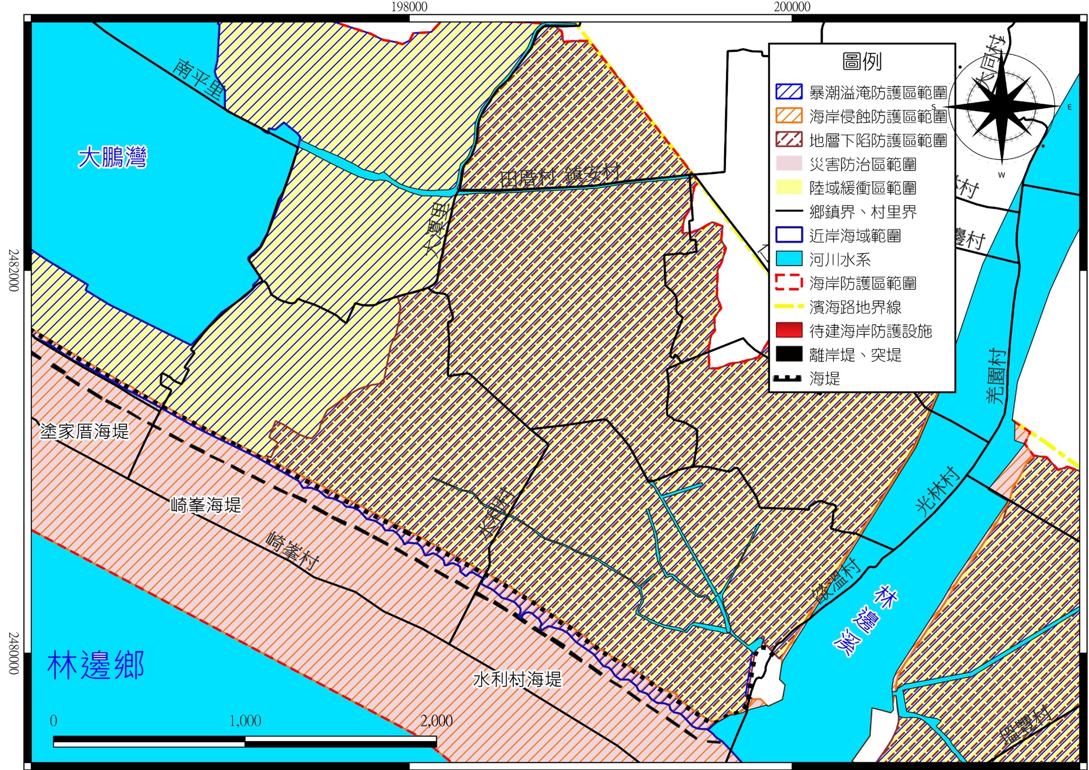 圖3-1(續2) 屏東縣一級海岸防護區範圍圖