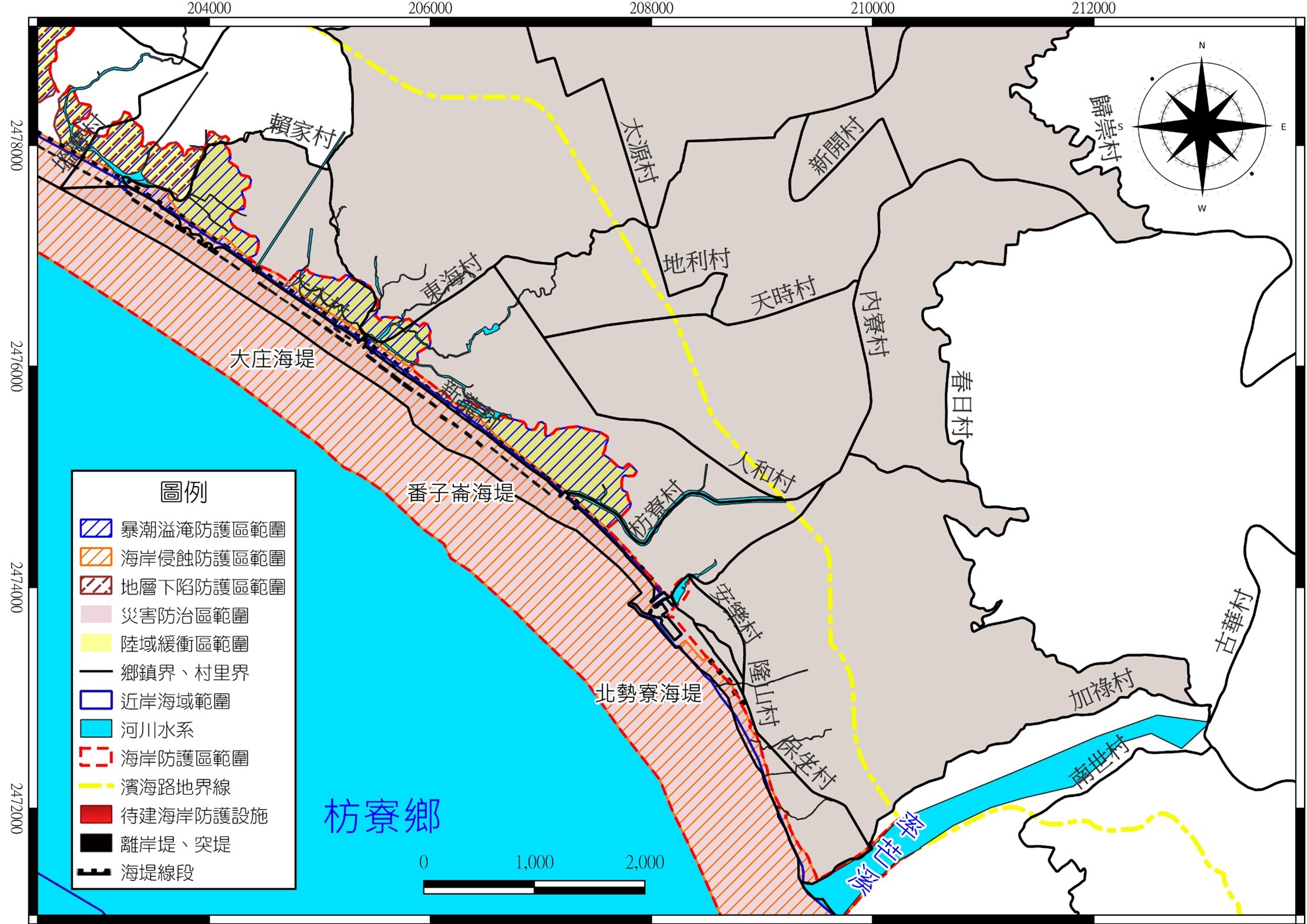 圖3-1(續4) 屏東縣一級海岸防護區範圍圖