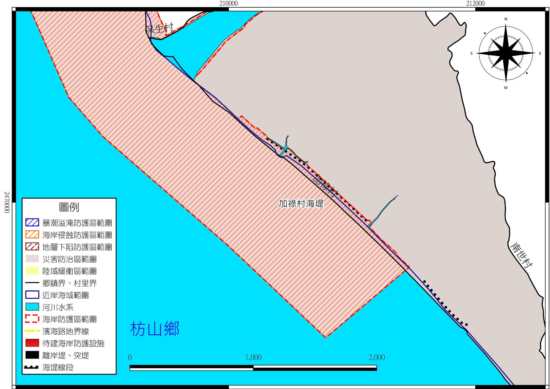 圖3-1(續5) 屏東縣一級海岸防護區範圍圖